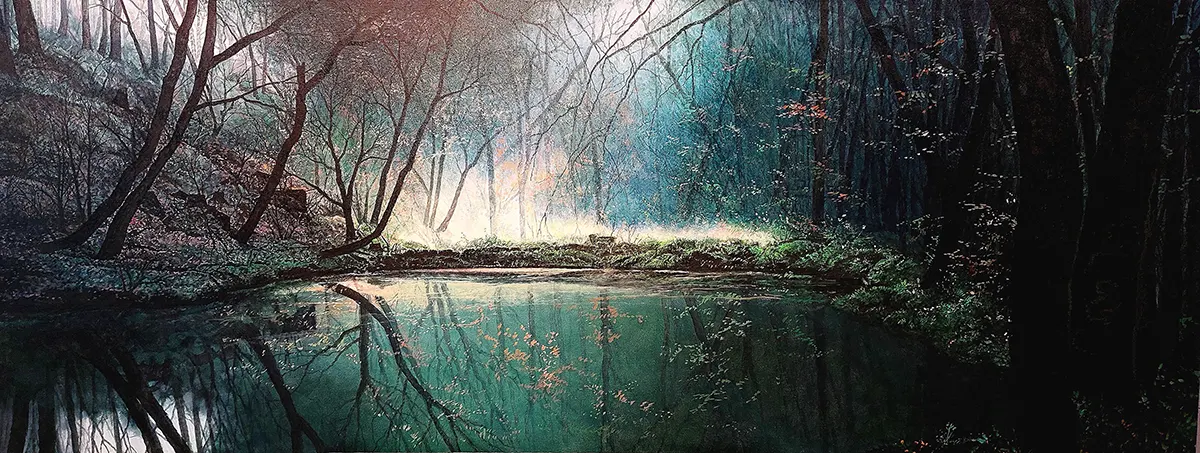 Waldsee - Gemälde von Jürgen Schmitz