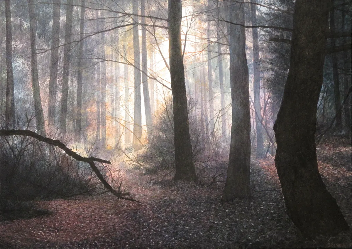 Waldstück (2019) - Landschaftsmalerei - Jürgen Schmitz